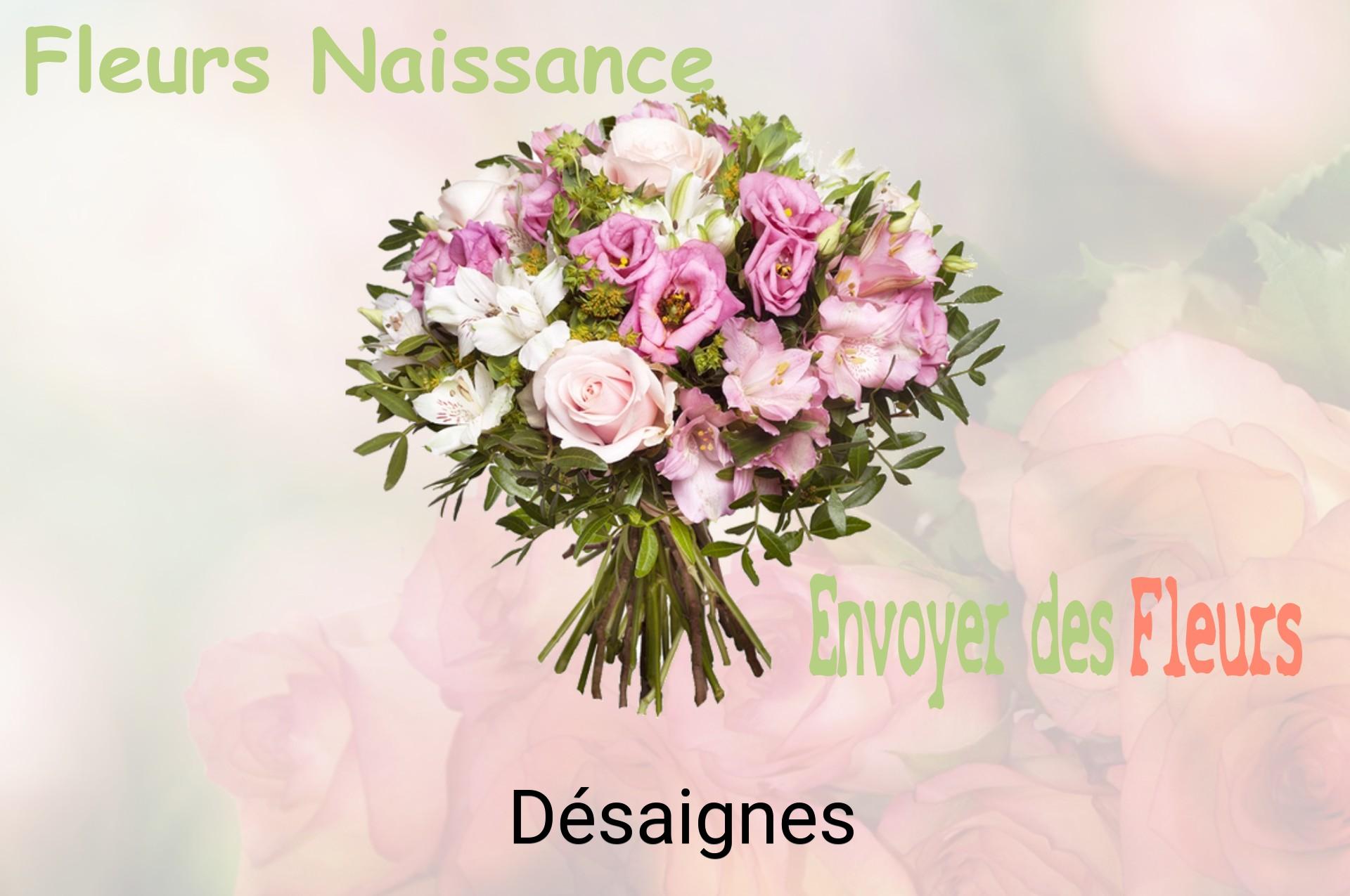 Bouquet de fleurs de naissance livré à Désaignes